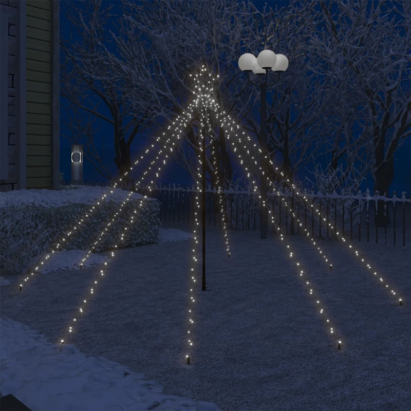 Led-Kerstboom Binnen Buiten 800 Leds Koud Wit 5 M Koudwit