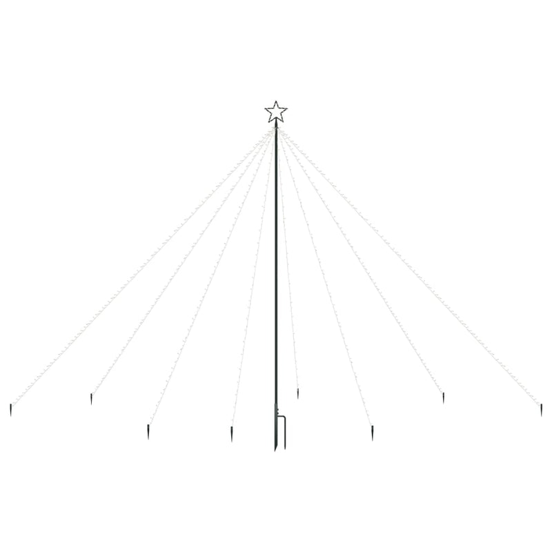 Led-Kerstboom Binnen Buiten 576 Leds 3,6 M Blauw