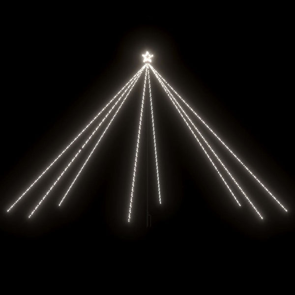 Led-Kerstboom Binnen Buiten 800 Leds Koud Wit 5 M Koudwit