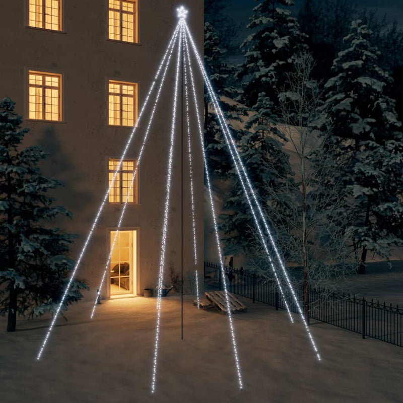Led-Kerstboom Binnen Buiten 800 Leds Koud Wit 5 M Koudwit