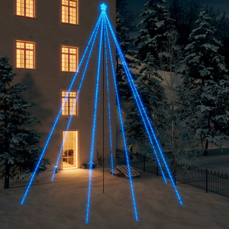 Led-Kerstboom Binnen Buiten 576 Leds 3,6 M Blauw