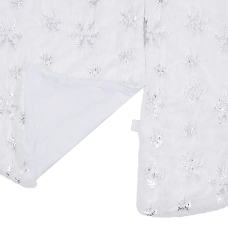 Luxe Kerstboomrok Wit Imitatiebont