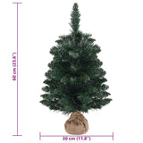 Kunstkerstboom Met Verlichting En Standaard 60 Cm Pvc Groen