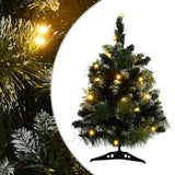 Kunstkerstboom Met Verlichting En Standaard 90 Cm Pvc Groen