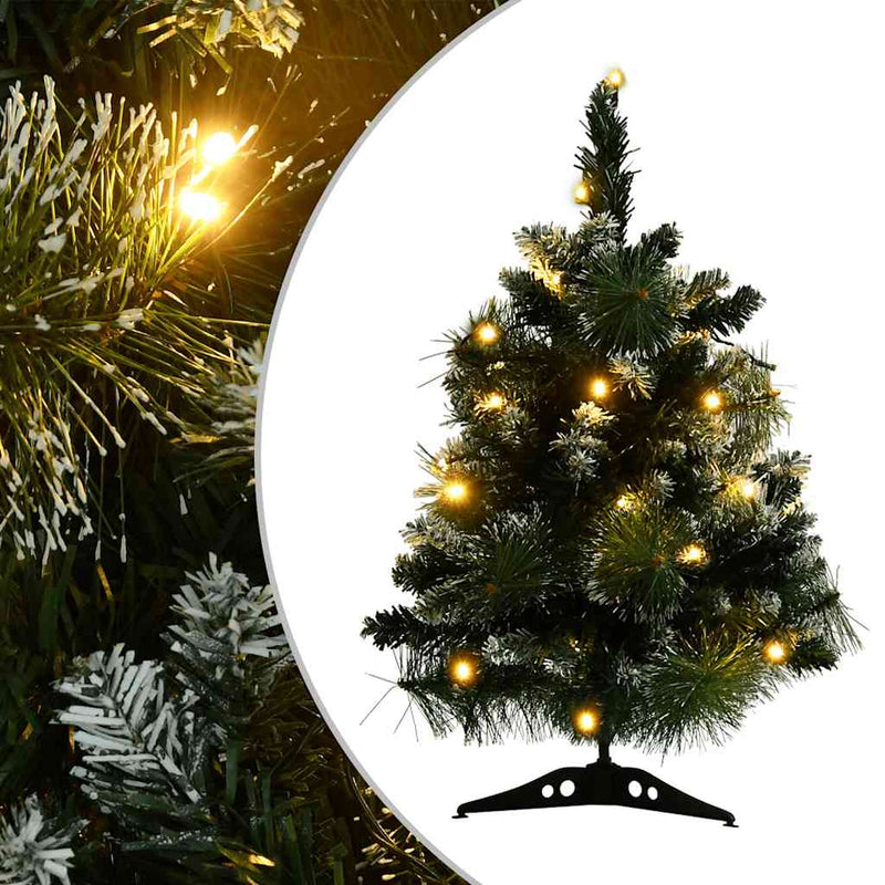 Kunstkerstboom Met Verlichting En Standaard 90 Cm Pvc Groen