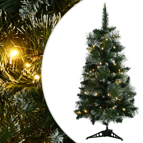Kunstkerstboom Met Verlichting En Standaard 90 Cm Pvc Groen