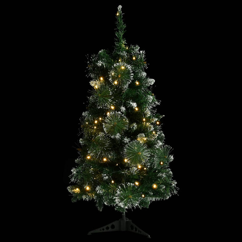 Kunstkerstboom Met Verlichting En Standaard 90 Cm Pvc Groen