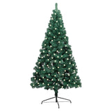 Kunstkerstboom Met Verlichting Half Standaard 240 Cm Pvc Groen