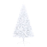 Kunstkerstboom Met Verlichting Half Standaard 150 Cm Pvc Wit
