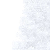 Kunstkerstboom Met Verlichting Half Standaard 150 Cm Pvc Wit