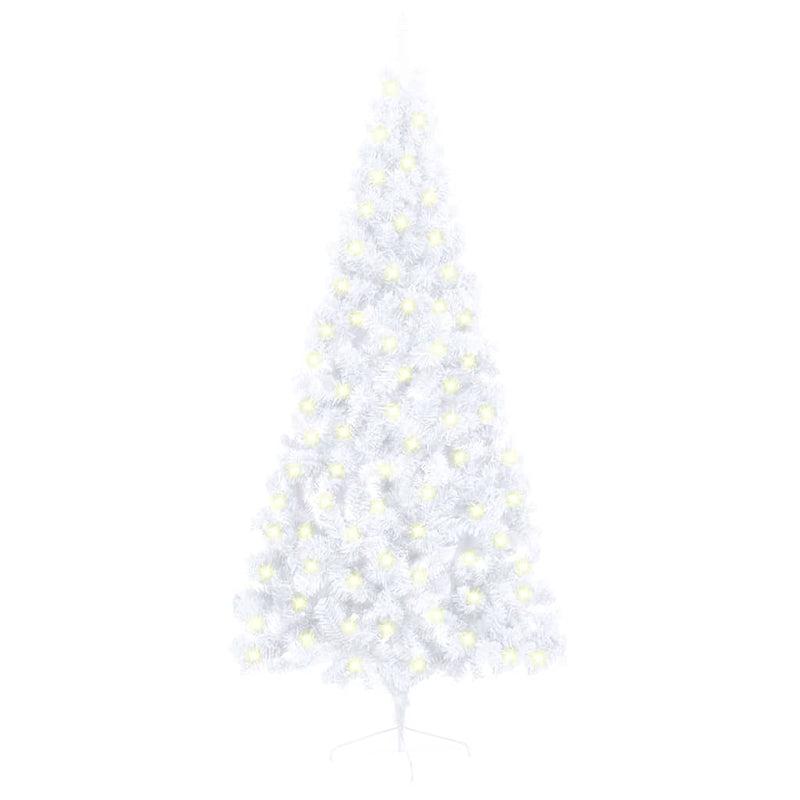 Kunstkerstboom Met Verlichting Half Standaard 180 Cm Pvc