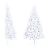 Kunstkerstboom Met Verlichting Half Standaard 180 Cm Pvc