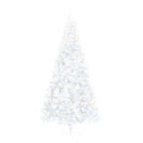 Kunstkerstboom Met Verlichting Half Standaard 210 Cm Pvc Wit