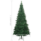 Kunstkerstboom Met Verlichting L 240 Cm Groen