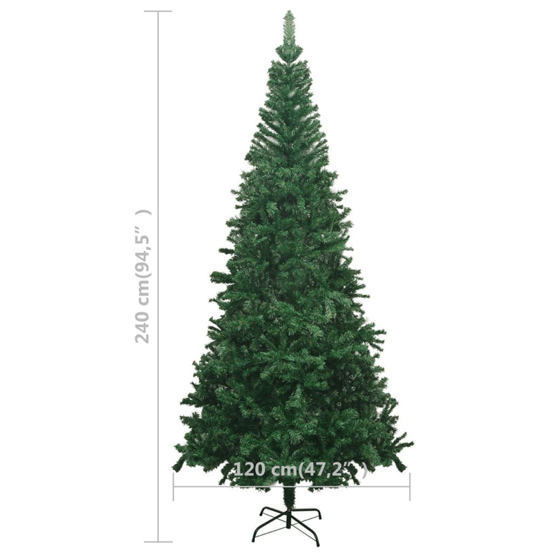 Kunstkerstboom Met Verlichting L 240 Cm Groen