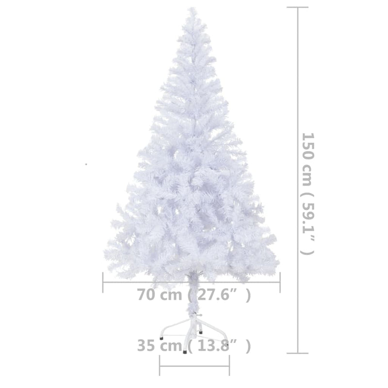 Kunstkerstboom Met Verlichting En Standaard 380 Takken 150 Cm