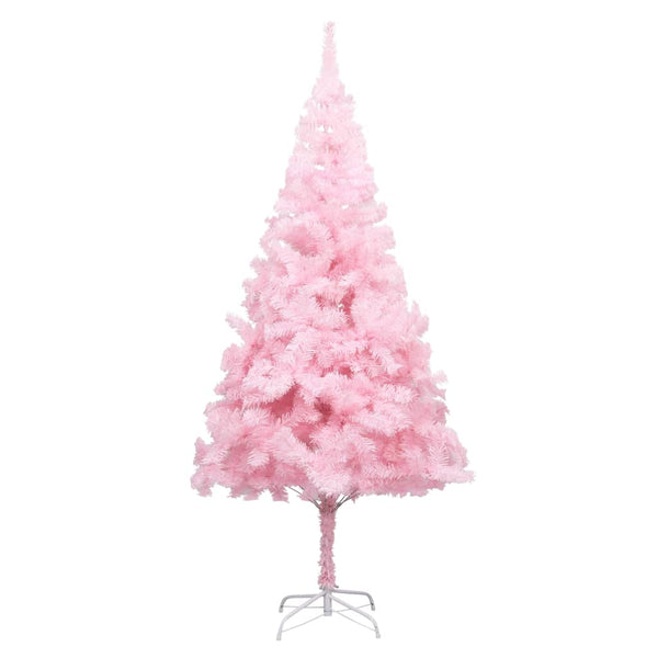 Kunstkerstboom Met Verlichting En Standaard 180 Cm Pvc Roze
