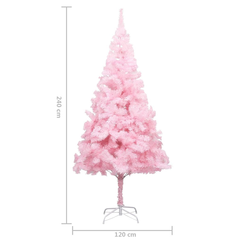Kunstkerstboom Met Verlichting En Standaard 240 Cm Pvc