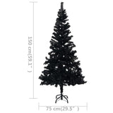 Kunstkerstboom Met Verlichting En Standaard 150 Cm Pvc