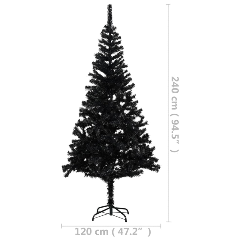 Kunstkerstboom Met Verlichting En Standaard 240 Cm Pvc