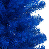 Kunstkerstboom Met Verlichting En Standaard 120 Cm Pvc Blauw
