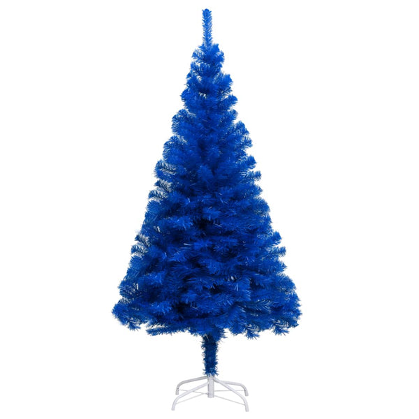 Kunstkerstboom Met Verlichting En Standaard 180 Cm Pvc Blauw