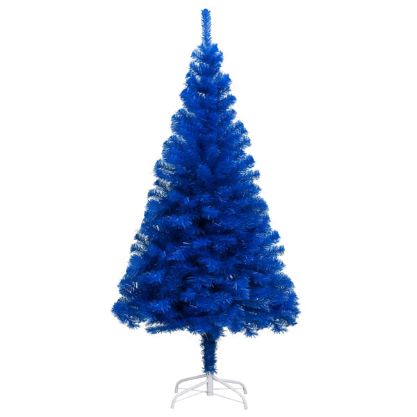 Kunstkerstboom Met Verlichting En Standaard 210 Cm Pvc Blauw