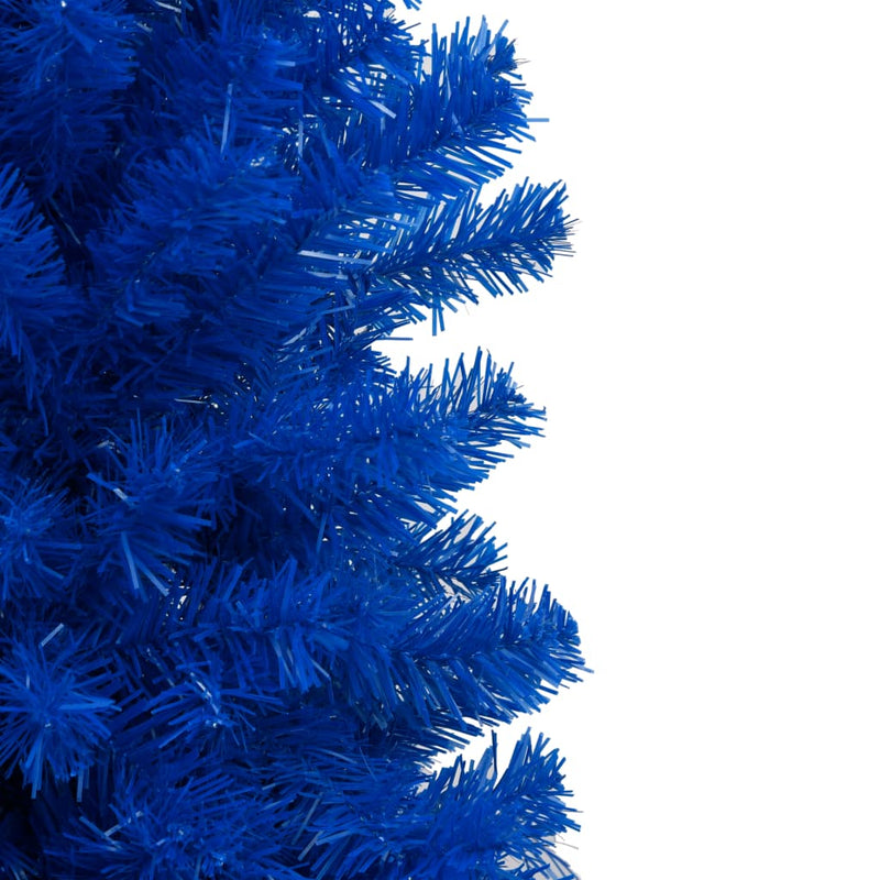 Kunstkerstboom Met Verlichting En Standaard 210 Cm Pvc Blauw