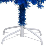 Kunstkerstboom Met Verlichting En Standaard 210 Cm Pvc Blauw
