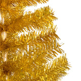 Kunstkerstboom Met Verlichting Standaard 150 Cm Pet Goudkleurig