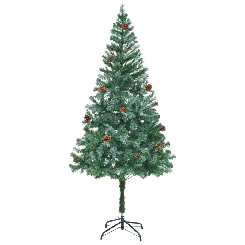 Kunstkerstboom Met Verlichting En Dennenappels 180 Cm