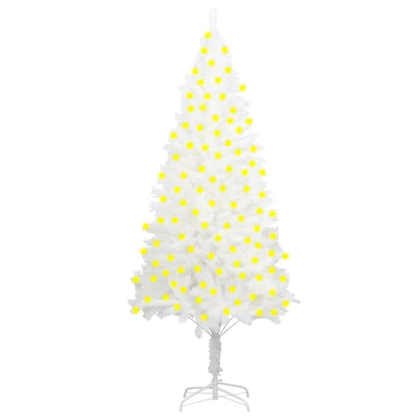 Kunstkerstboom Met Verlichting 240 Cm Wit