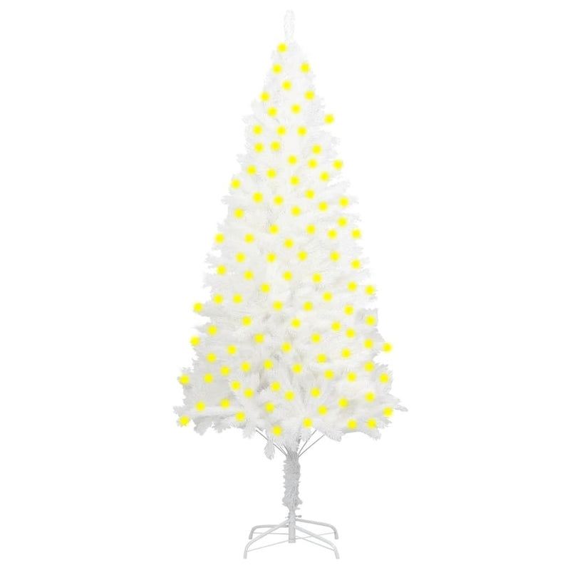 Kunstkerstboom Met Verlichting 240 Cm Wit