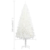 Kunstkerstboom Met Verlichting 240 Cm Wit