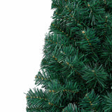 Kunstkerstboom Met Verlichting En Kerstballen Half