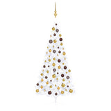 Kunstkerstboom Met Verlichting En Kerstballen Half 180 Cm