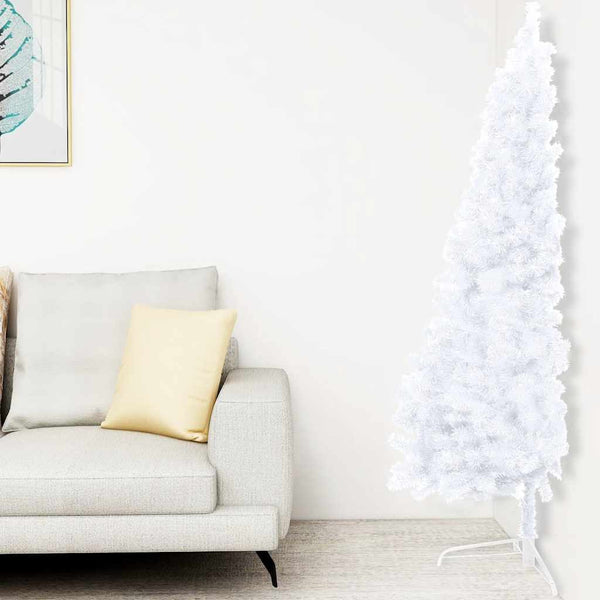 Kunstkerstboom Met Verlichting En Kerstballen Half 180 Cm