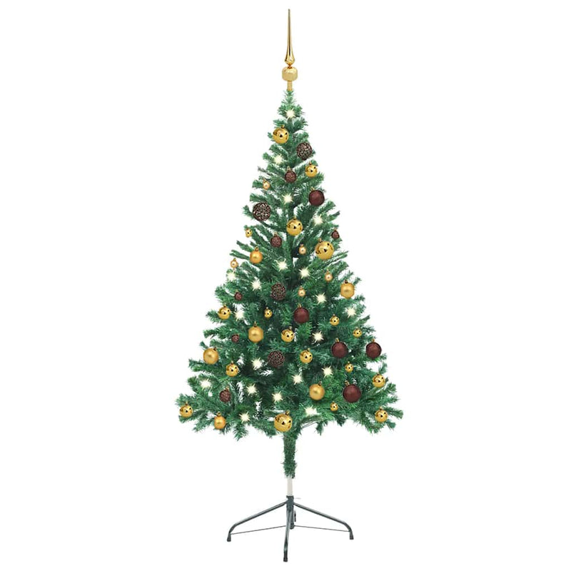 Kunstkerstboom Met Verlichting En Kerstballen L 240 Cm