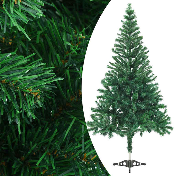 Kunstkerstboom Met Verlichting En Kerstballen 546 Takken 180 Cm Groen En Goud