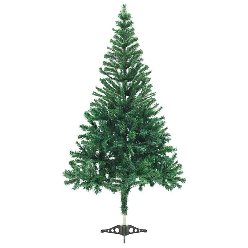 Kunstkerstboom Met Verlichting En Kerstballen 546 Takken 180 Cm Groen En Goud
