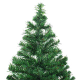 Kunstkerstboom Met Verlichting En Kerstballen 546 Takken 180 Cm Groen En Goud