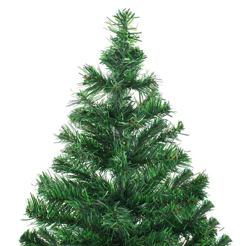 Kunstkerstboom Met Verlichting En Kerstballen 546 Takken 180 Cm Groen En Goud
