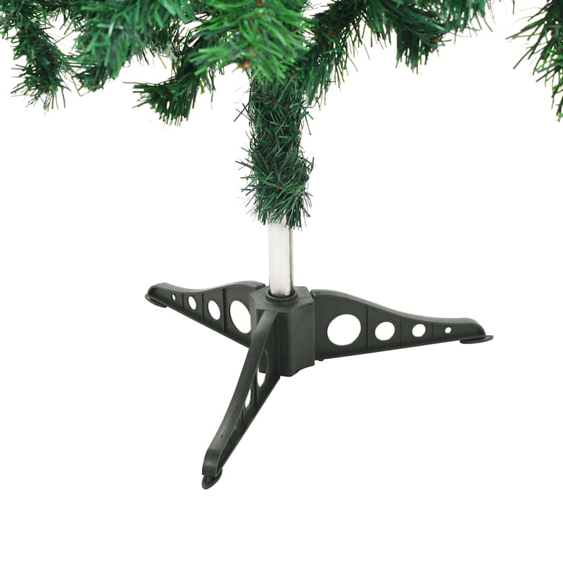 Kunstkerstboom Met Verlichting En Kerstballen 546 Takken 180 Cm Groen En Goud