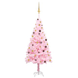 Kunstkerstboom Met Verlichting En Kerstballen 150 Cm Pvc