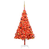 Kunstkerstboom Met Verlichting En Kerstballen 150 Cm Pvc
