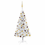 Kunstkerstboom Met Verlichting En Kerstballen 150 Cm Pvc