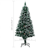 Kunstkerstboom Met Verlichting Kerstballen Dennenappels 180 Cm