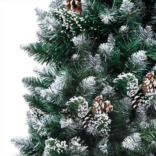Kunstkerstboom Met Verlichting Kerstballen Dennenappels 180 Cm