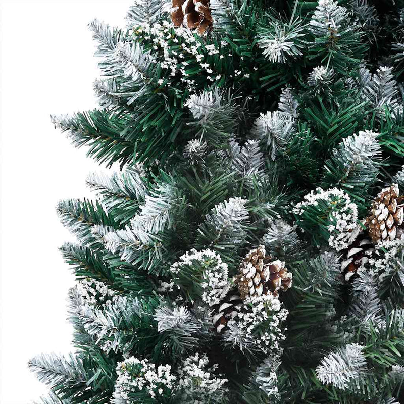 Kunstkerstboom Met Verlichting Kerstballen Dennenappels 180 Cm