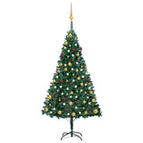 Kunstkerstboom Met Verlichting En Kerstballen Pvc